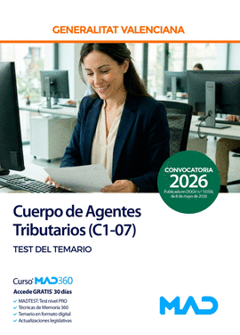 CUERPO DE AGENTES TRIBUTARIOS  (C1-07) TEST DEL TEMARIO
