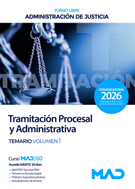 TRAMITACI�N PROCESAL Y ADMINISTRATIVA TEMARO VOL 1 TURNO LIBRE