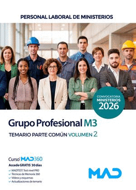 GRUPO PROFESIONAL M3 TEMARIO PARTE COM�N VOL 2 MINISTERIOS