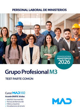 GRUPO PROFESIONAL M3 TEST PARTE COM�N PERSONAL LABORAL DE MINISTERIOS