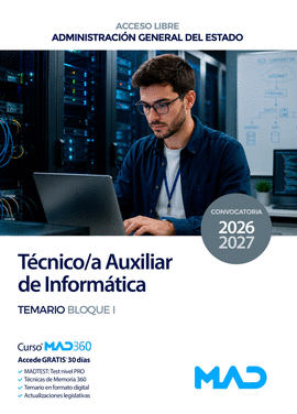 T�CNICO AUXILIAR DE INFORM�TICA TEMARIO BLOQUE I