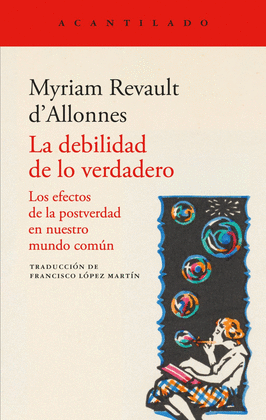 DEBILIDAD DE LO VERDADERO
