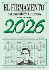 CALENDARIO 2026 ZARAGOZANO PARED EL FIRMAMENTO (COLOR VERDE)