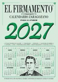 CALENDARIO ZARAGOZANO 2027 PARED FIRMAMENTO (VERDE)